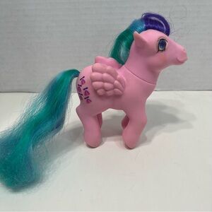 VINTAGE MY LITTLE PONY WHIZZER jewel eye pegasus pony 80’s retro